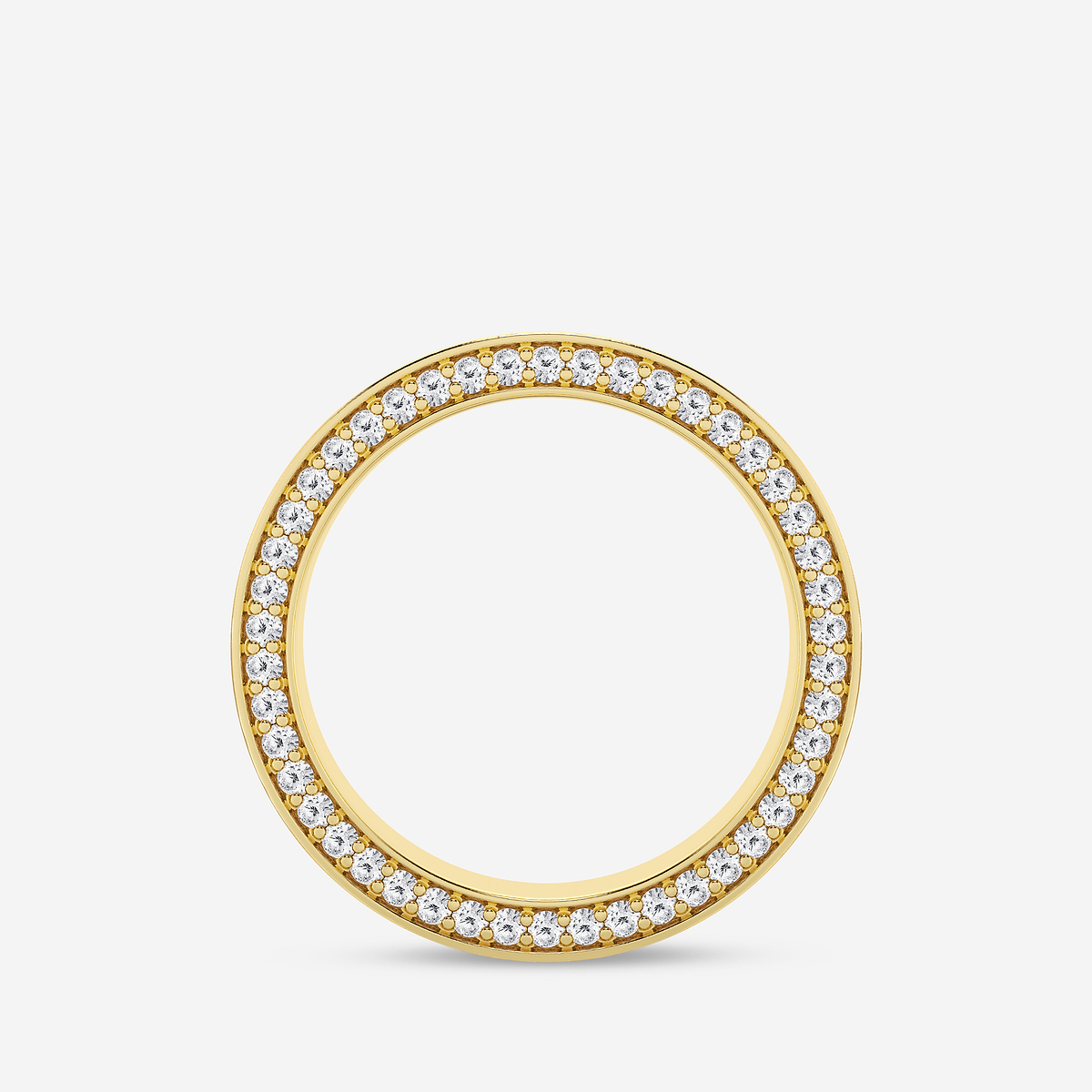 Additional Image 1 for  7/8 ctw Round Lab Grown Diamond 7mm Satin Finish Flat Eternity Band